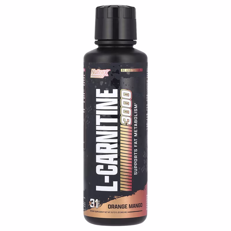 Nutrex Research, L-Carnitine 3000, Orange Mango